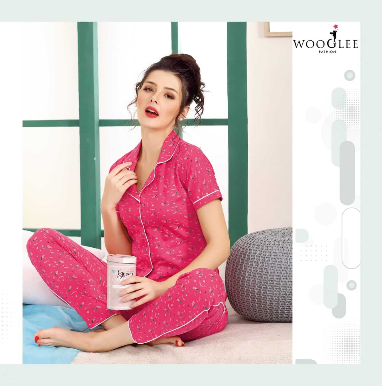 Wooglee Night Out Night Wear Top With Bottom Wholesale Catalog, Buy Full Catalog of Wooglee Night Out Night Wear Top With Bottom At Wholesale Price